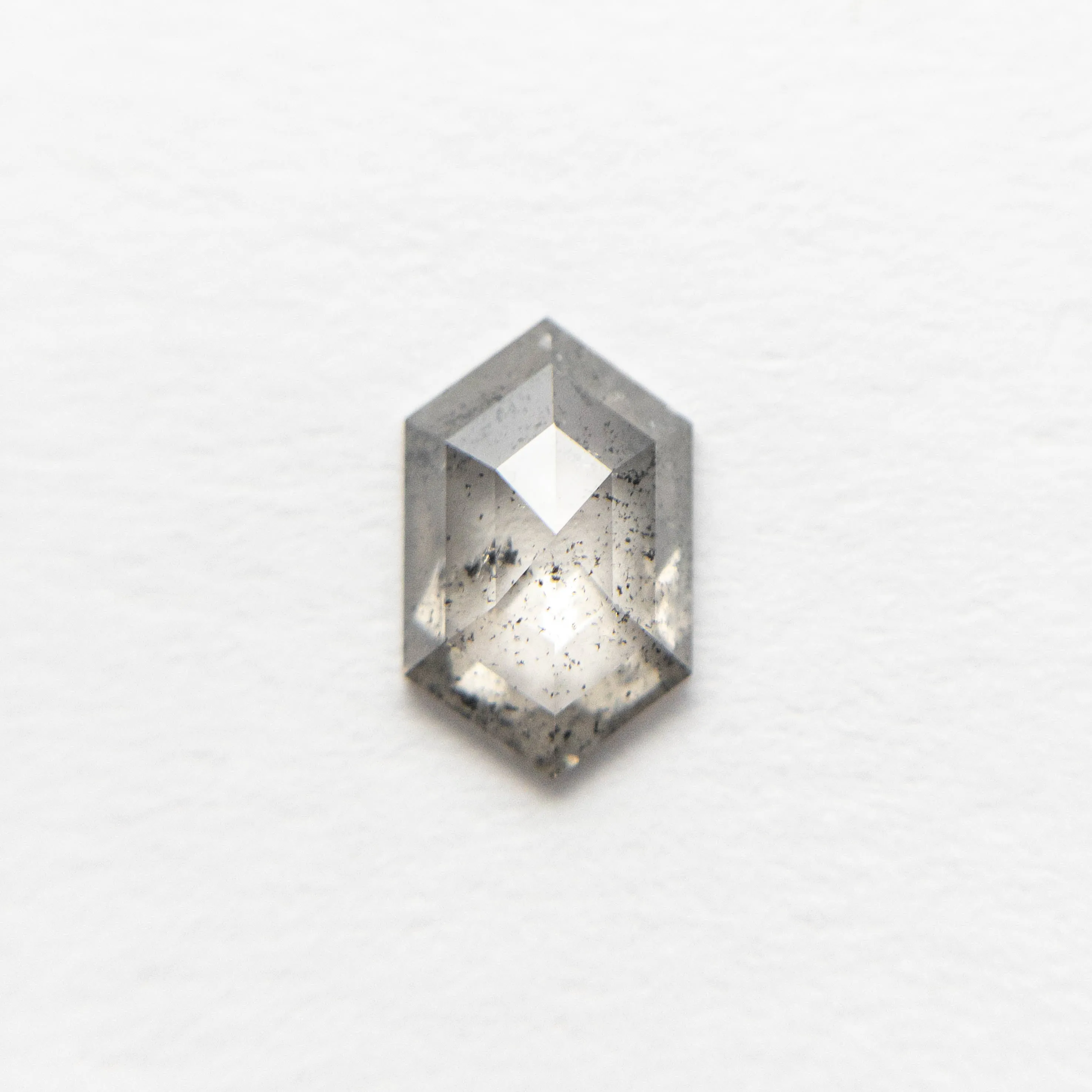 0.74ct Salt & Pepper Hexagon Rosecut Diamond