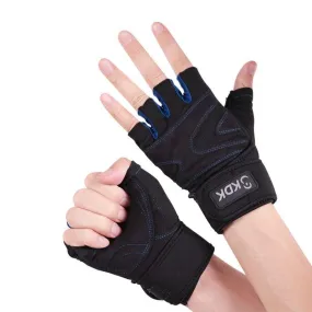 1 Pair Weightlifting Gloves Dumbbell Gym Exercise Shockproof Non-Slip Breathable Half Finger Sports Training Gloves