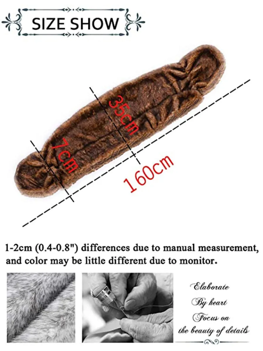 2025 Natural Bronze Faux Fur Wedding Shawl - Casual Elegance