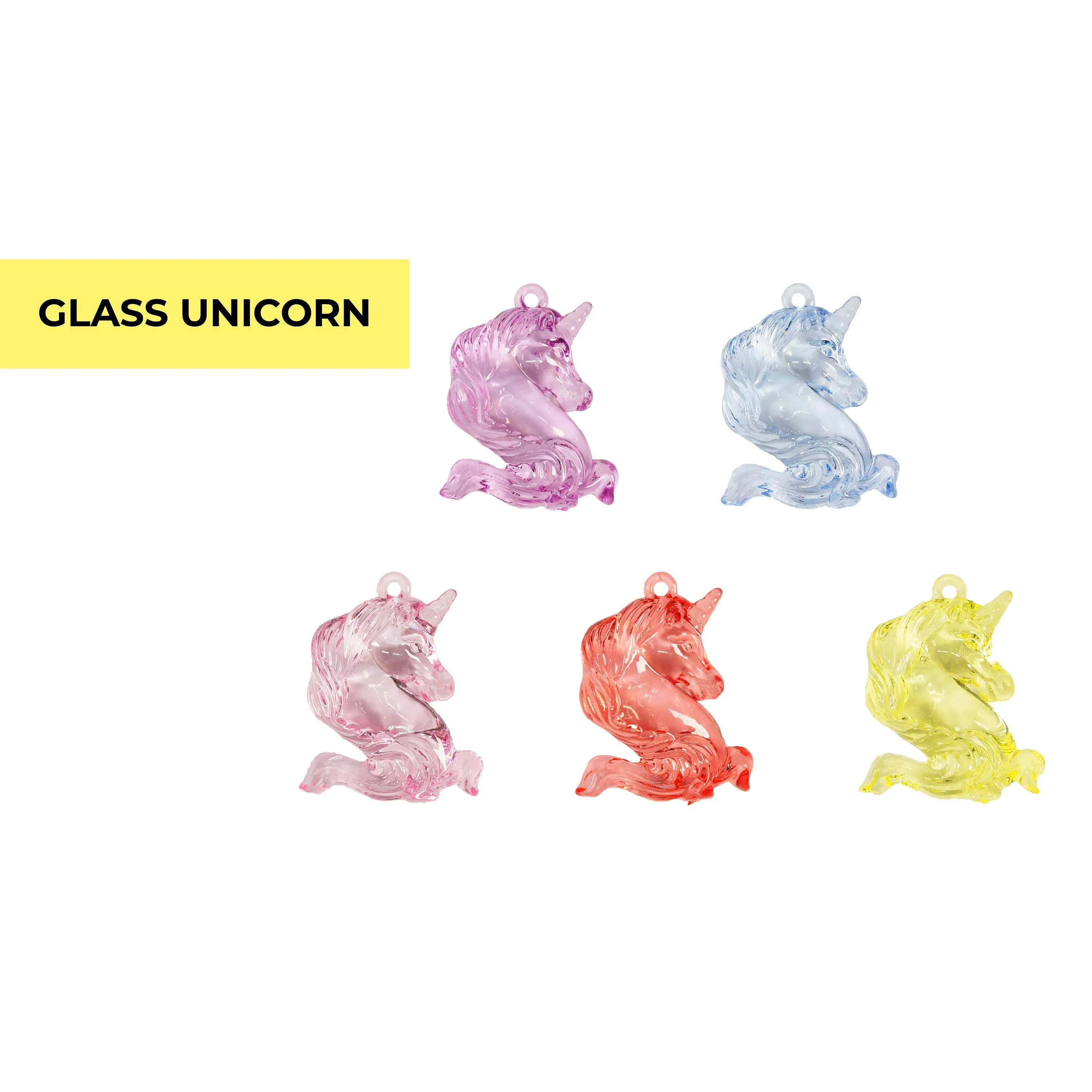 Big Unicorn Glass Charms | 4-12/Charms