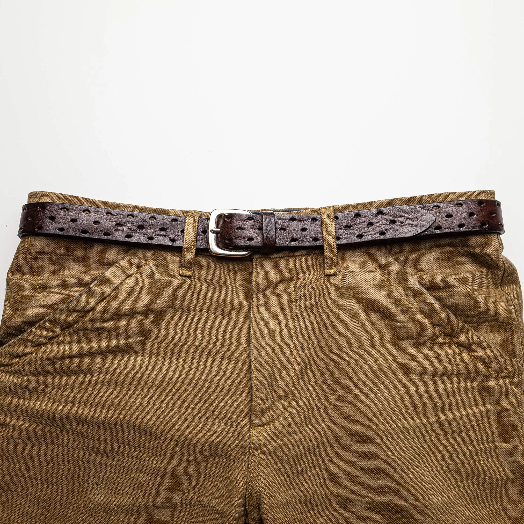 Dark Brown with Holes Belt