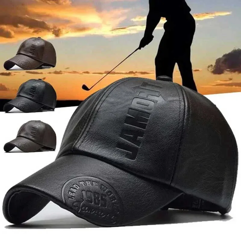 Fashion Men PU Leather Beret Autumn Winter Visor Flat Cap Thicken Warm Hat Berets Vintage England Newsboy Caps Higher Quality