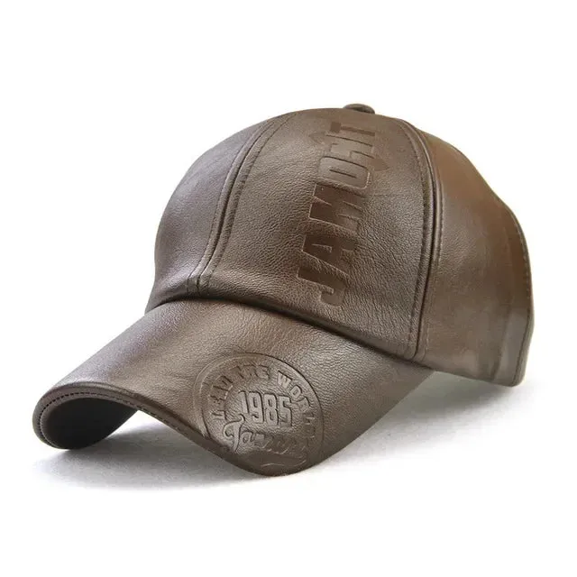 Fashion Men PU Leather Beret Autumn Winter Visor Flat Cap Thicken Warm Hat Berets Vintage England Newsboy Caps Higher Quality
