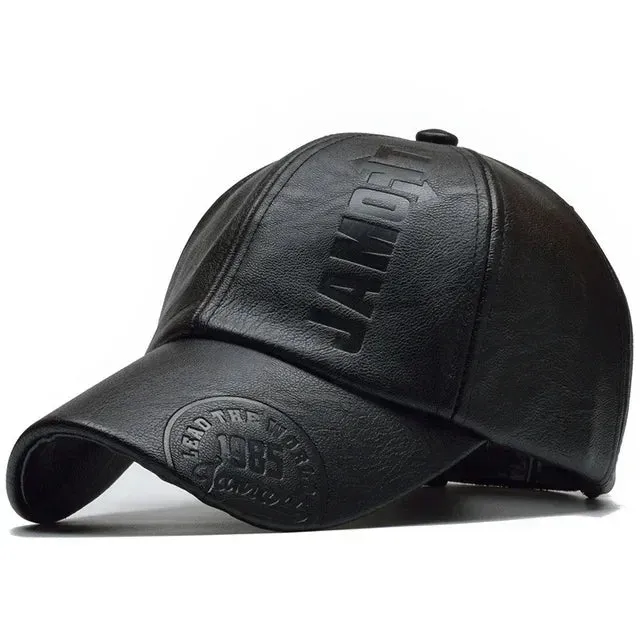 Fashion Vintage Men PU Leather Beret Autumn Winter Visor Flat Cap Thicken Warm Hat Berets England Newsboy Caps Higher Quality