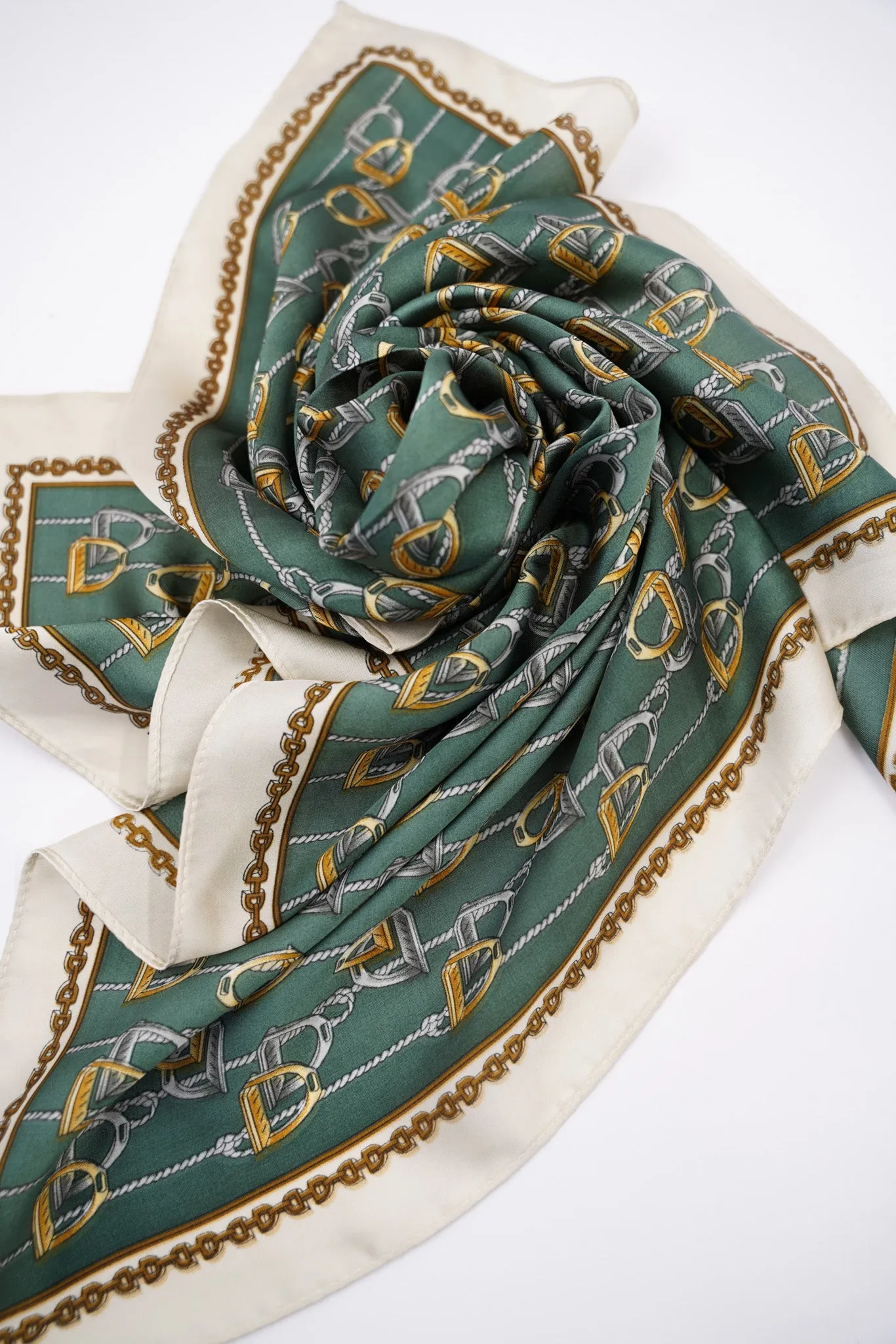 Green Stirrups Neck Scarf