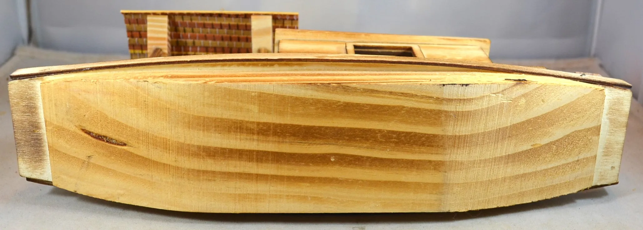 Hand Crafted Wooden Vietnam Chinese Passenger Fishing Boat