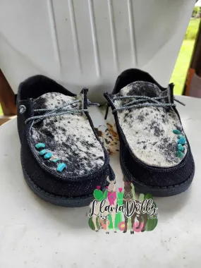 Hey Dude Womens Wendy Glitter Meteor Shower Shoes