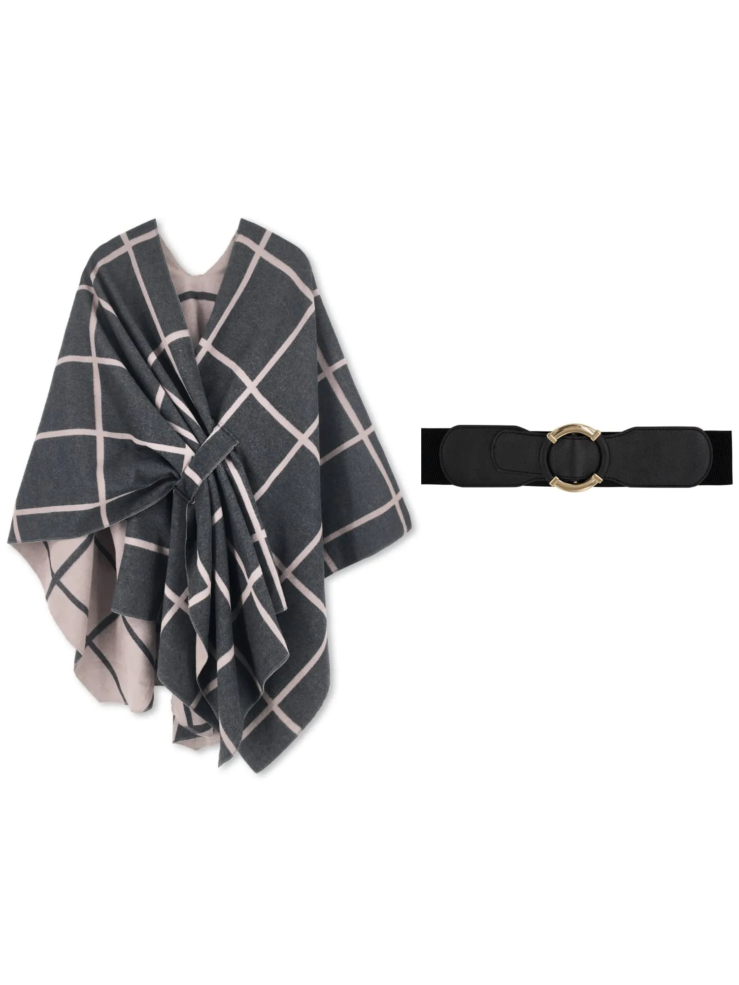 Moss Rose Women's Shawl Wrap Poncho Ruana Cape Open Front Cardigan Shawls for Fall Winter