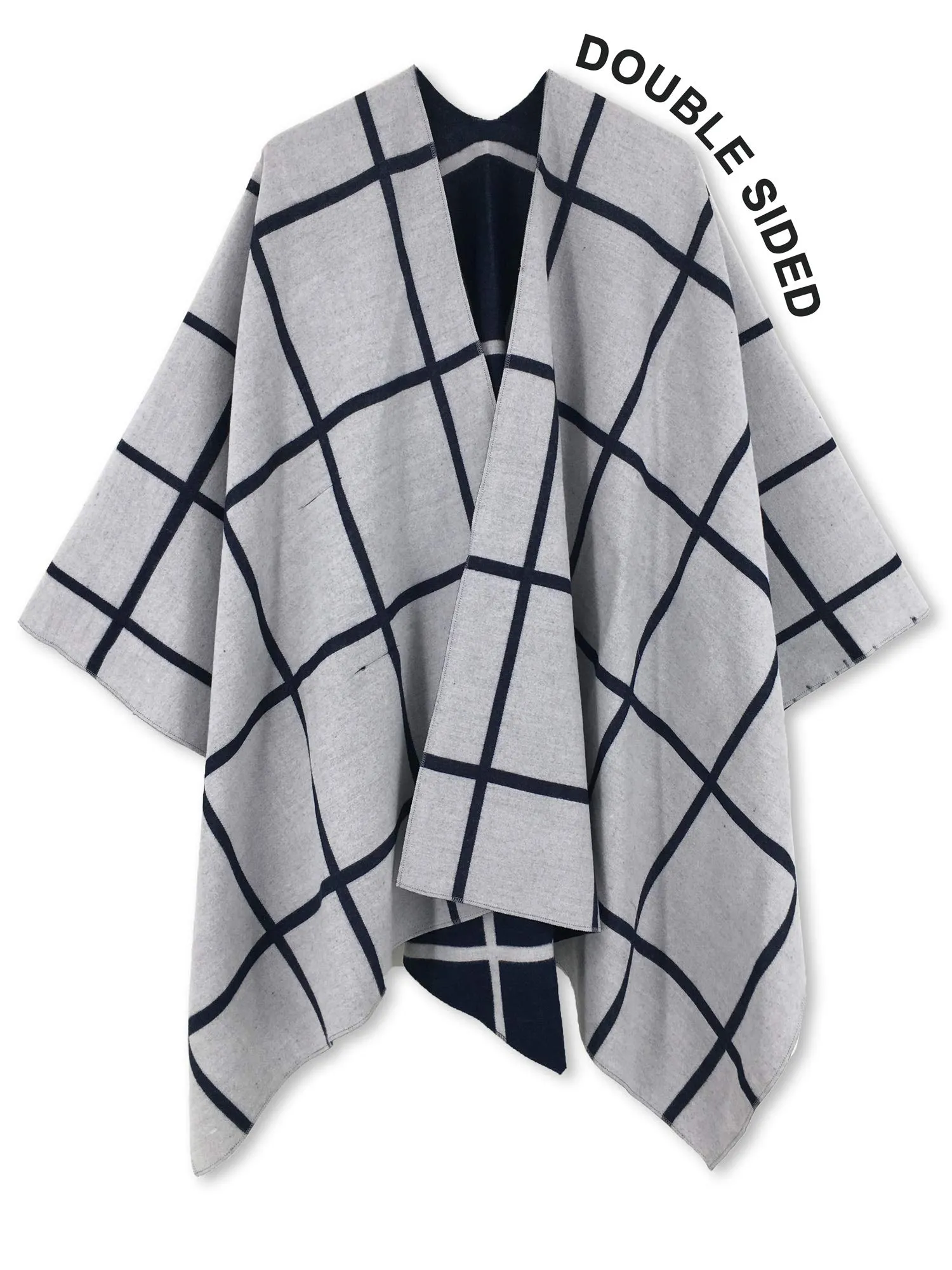 Moss Rose Women's Shawl Wrap Poncho Ruana Cape Open Front Cardigan Shawls for Fall Winter