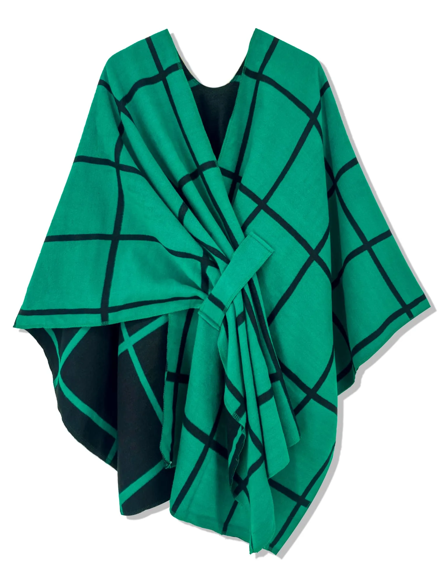 Moss Rose Women's Shawl Wrap Poncho Ruana Cape Open Front Cardigan Shawls for Fall Winter