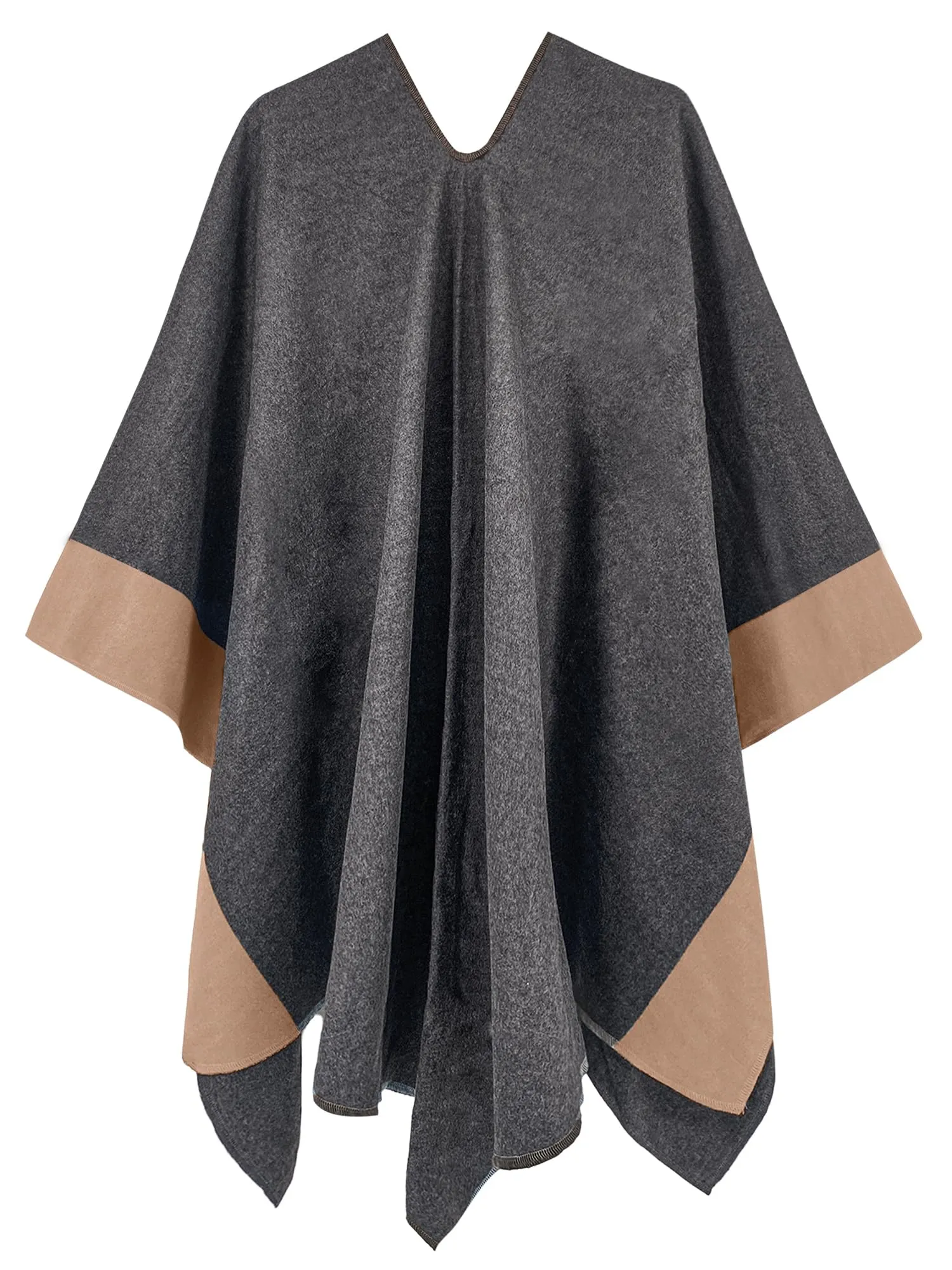 Moss Rose Women's Shawl Wrap Poncho Ruana Cape Open Front Cardigan Shawls for Fall Winter