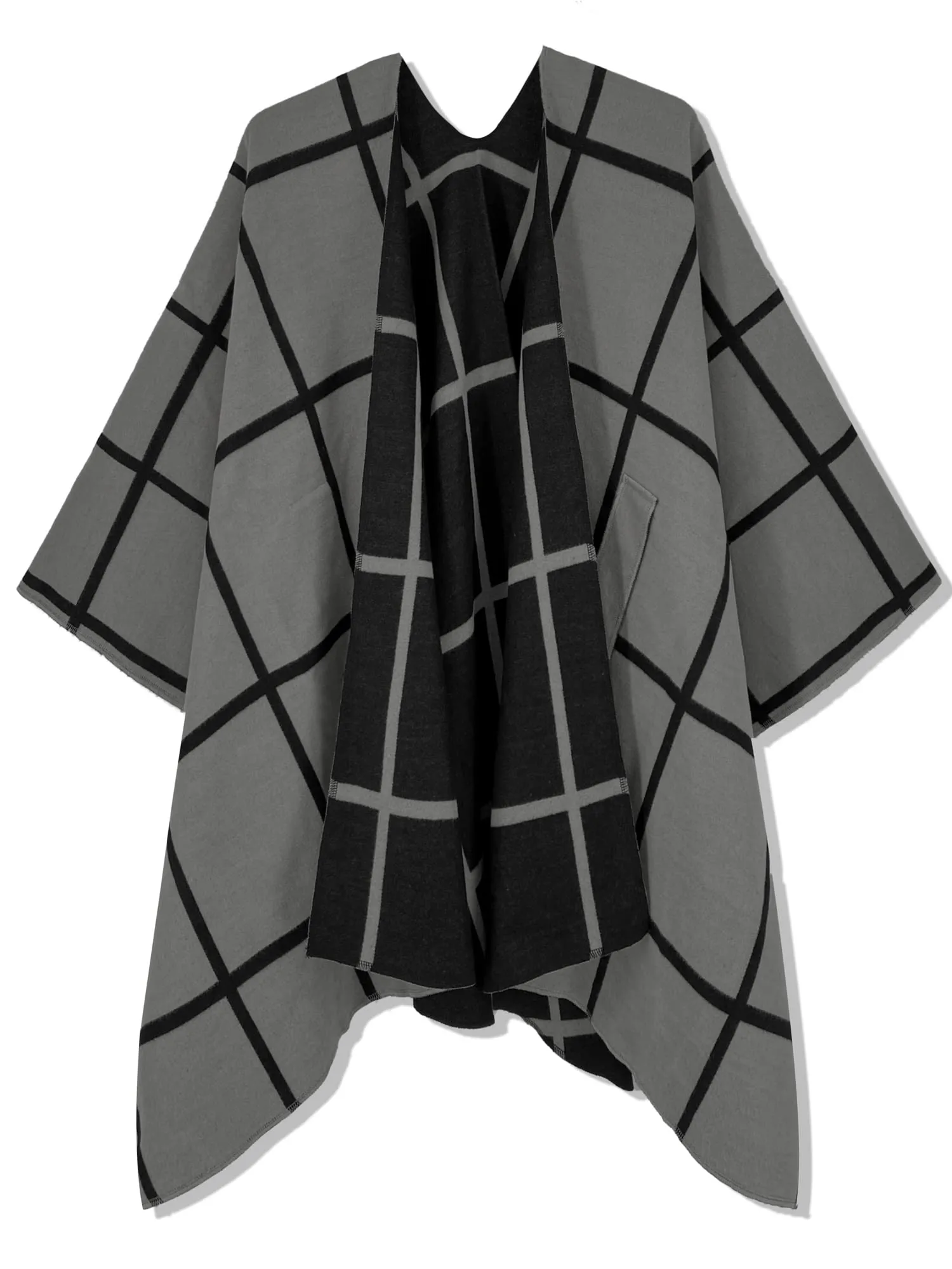 Moss Rose Women's Shawl Wrap Poncho Ruana Cape Open Front Cardigan Shawls for Fall Winter
