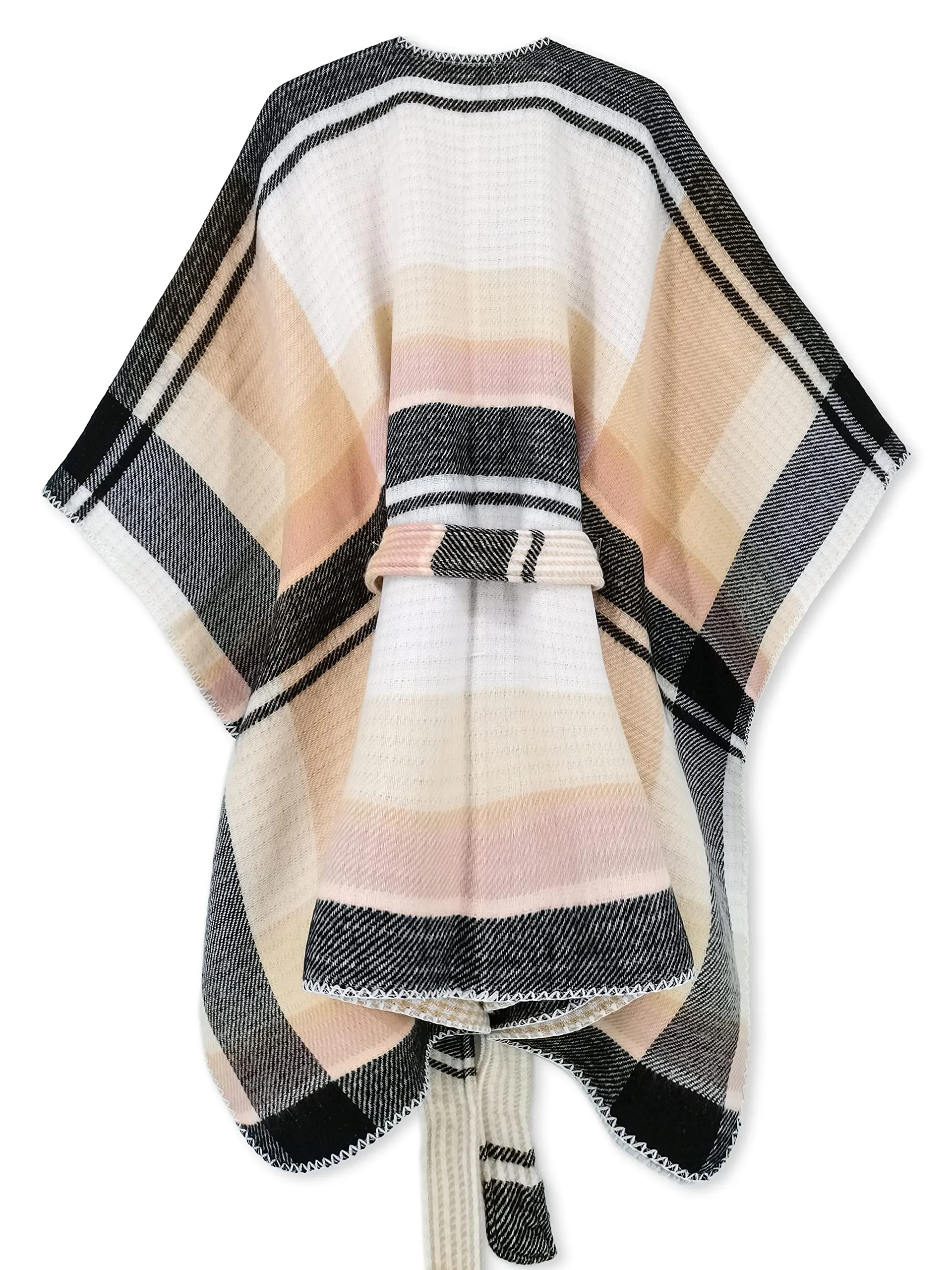 Moss Rose Women's Shawl Wrap Poncho Ruana Cape Open Front Cardigan Shawls for Fall Winter