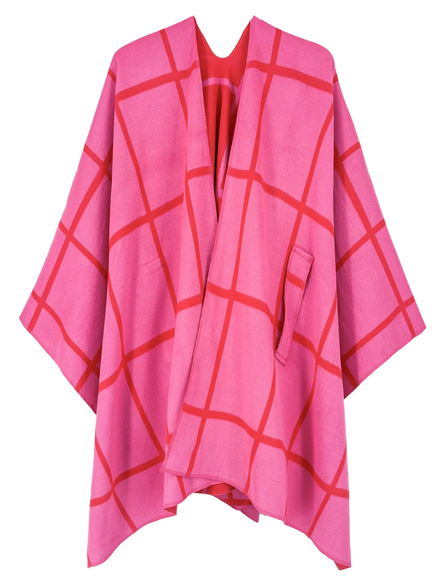 Moss Rose Women's Shawl Wrap Poncho Ruana Cape Open Front Cardigan Shawls for Fall Winter