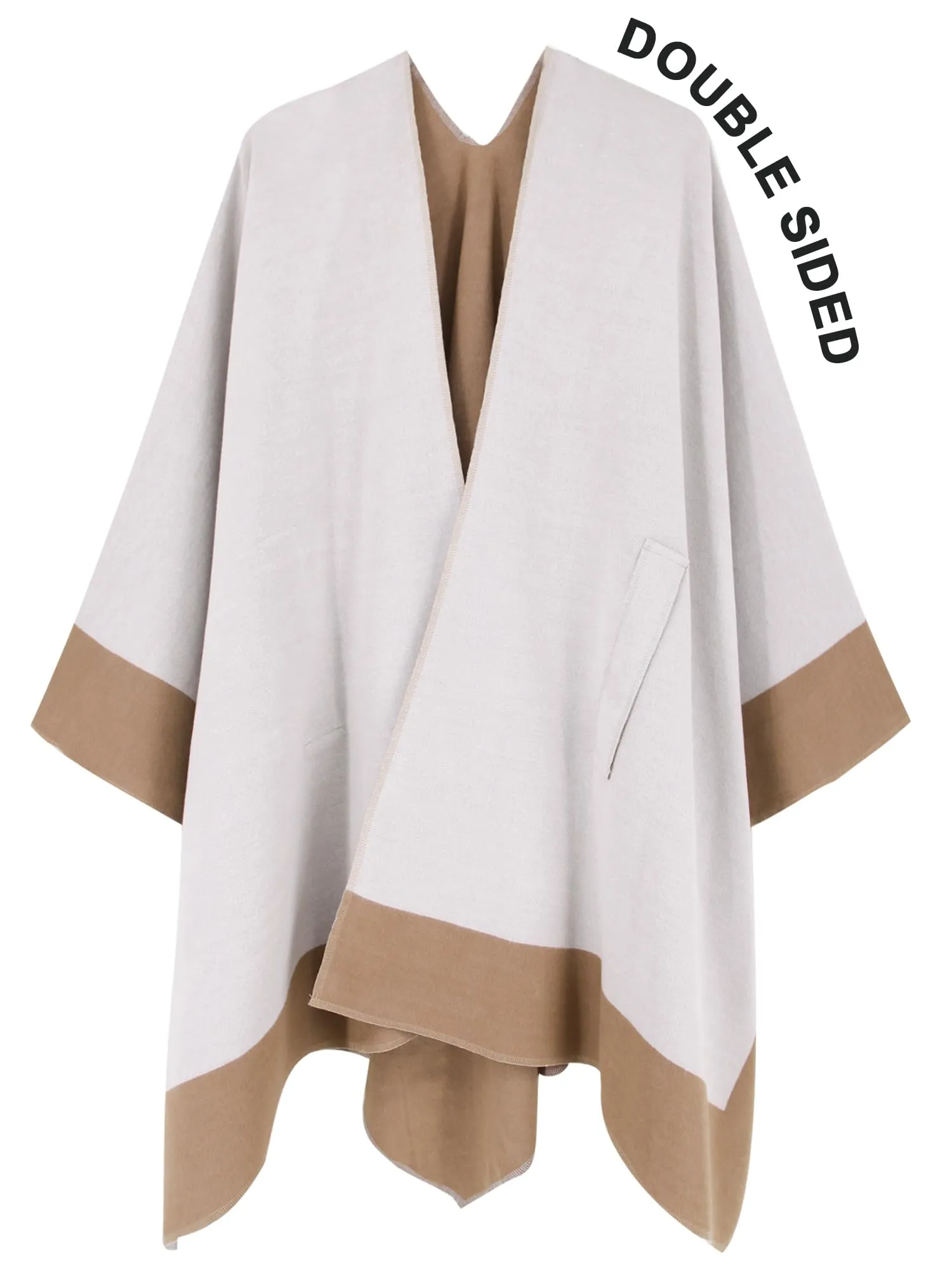 Moss Rose Women's Shawl Wrap Poncho Ruana Cape Open Front Cardigan Shawls for Fall Winter