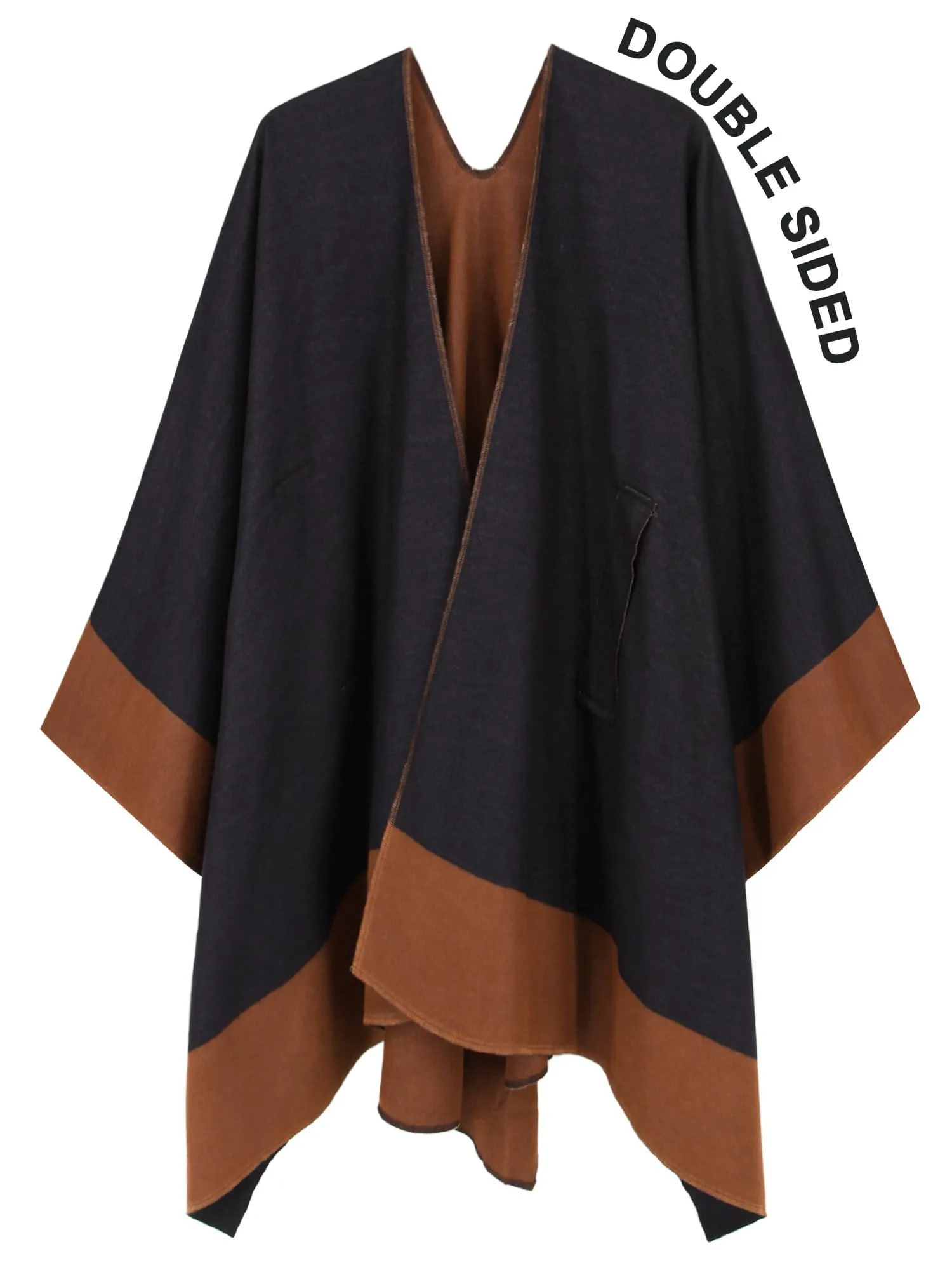 Moss Rose Women's Shawl Wrap Poncho Ruana Cape Open Front Cardigan Shawls for Fall Winter