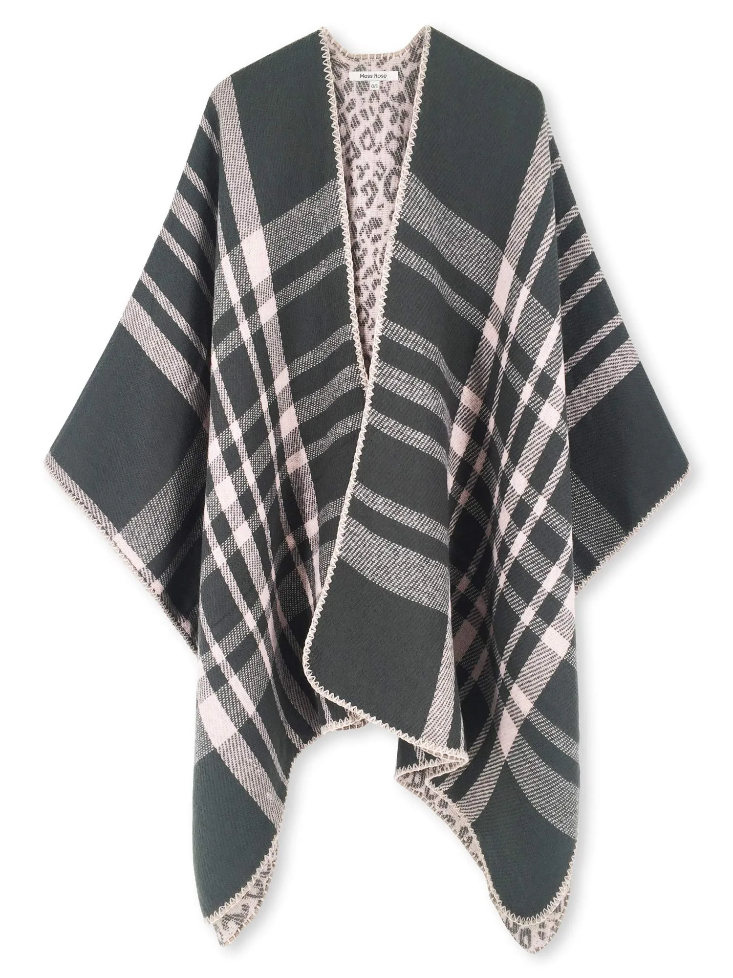 Moss Rose Women's Shawl Wrap Poncho Ruana Cape Open Front Cardigan Shawls for Fall Winter