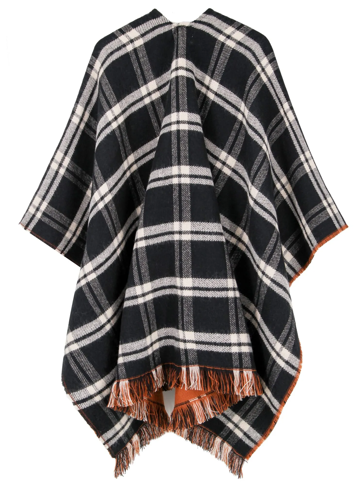 Moss Rose Women's Shawl Wrap Poncho Ruana Cape Open Front Cardigan Shawls for Fall Winter