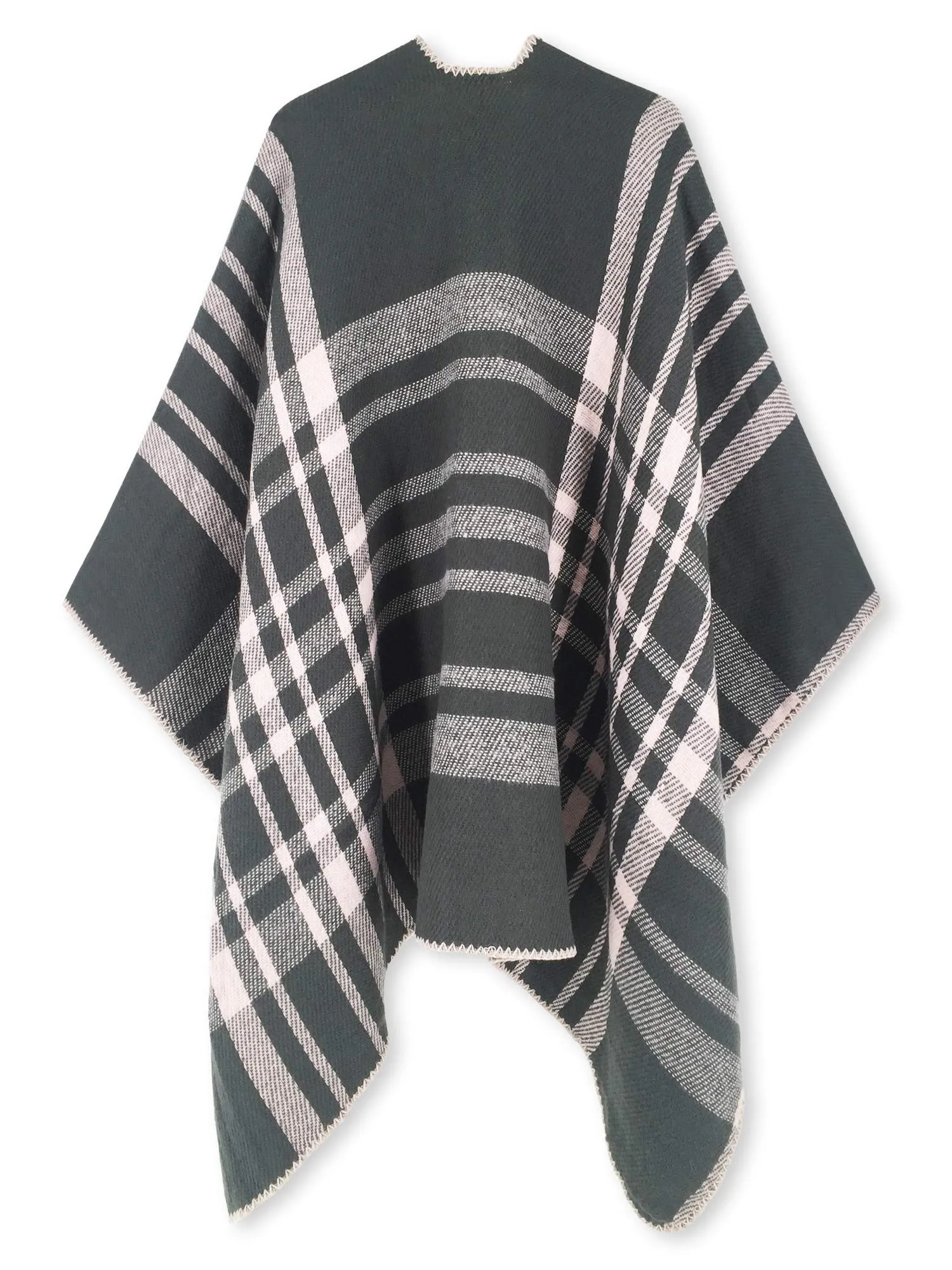 Moss Rose Women's Shawl Wrap Poncho Ruana Cape Open Front Cardigan Shawls for Fall Winter