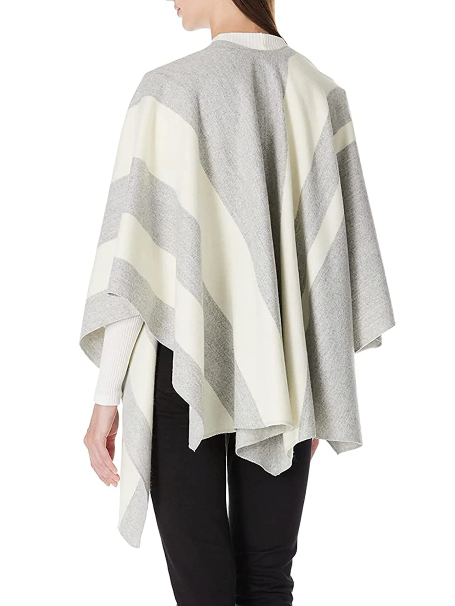 Moss Rose Women's Shawl Wrap Poncho Ruana Cape Open Front Cardigan Shawls for Fall Winter
