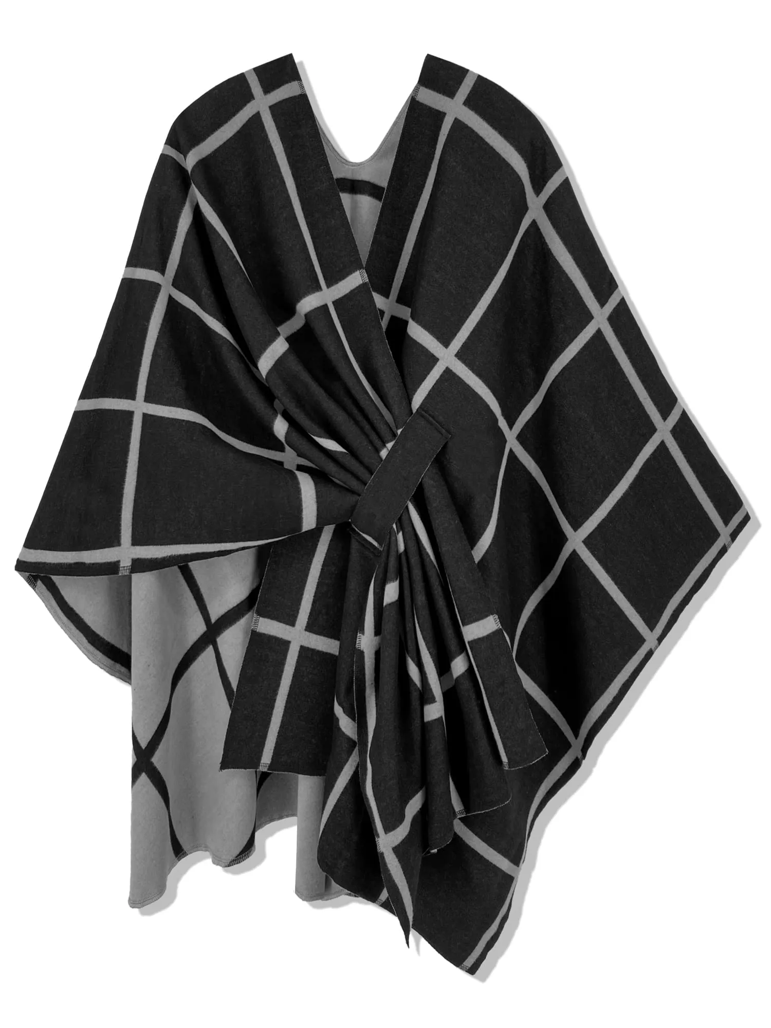 Moss Rose Women's Shawl Wrap Poncho Ruana Cape Open Front Cardigan Shawls for Fall Winter