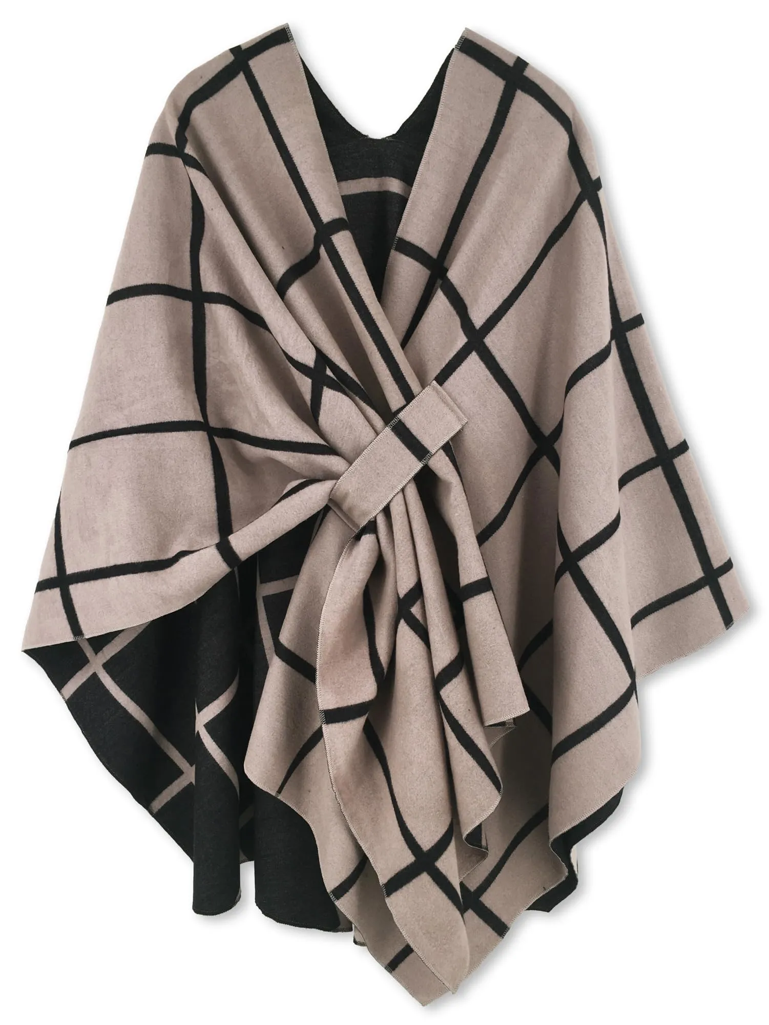Moss Rose Women's Shawl Wrap Poncho Ruana Cape Open Front Cardigan Shawls for Fall Winter