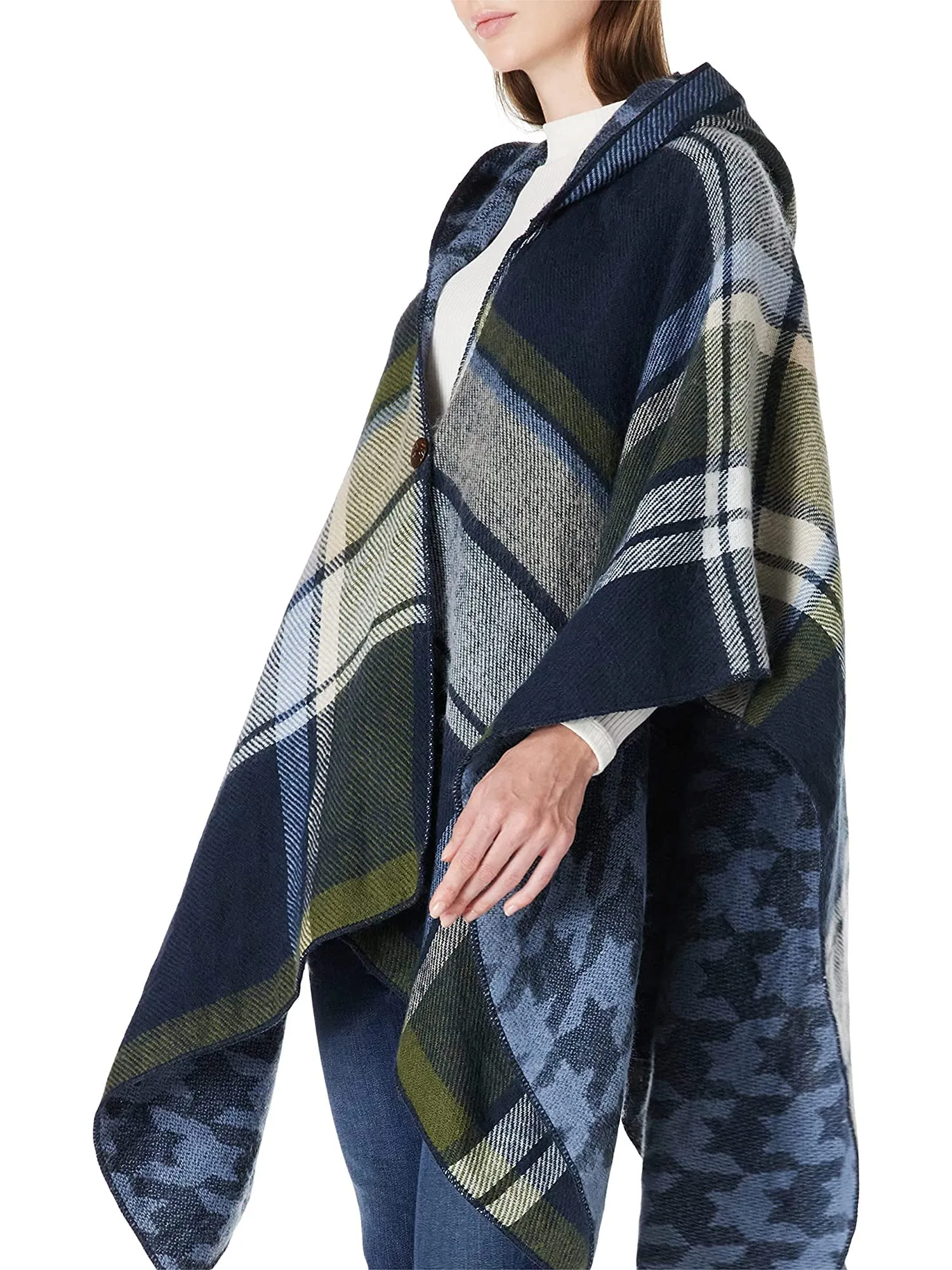 Moss Rose Women's Shawl Wrap Poncho Ruana Cape Open Front Cardigan Shawls for Fall Winter