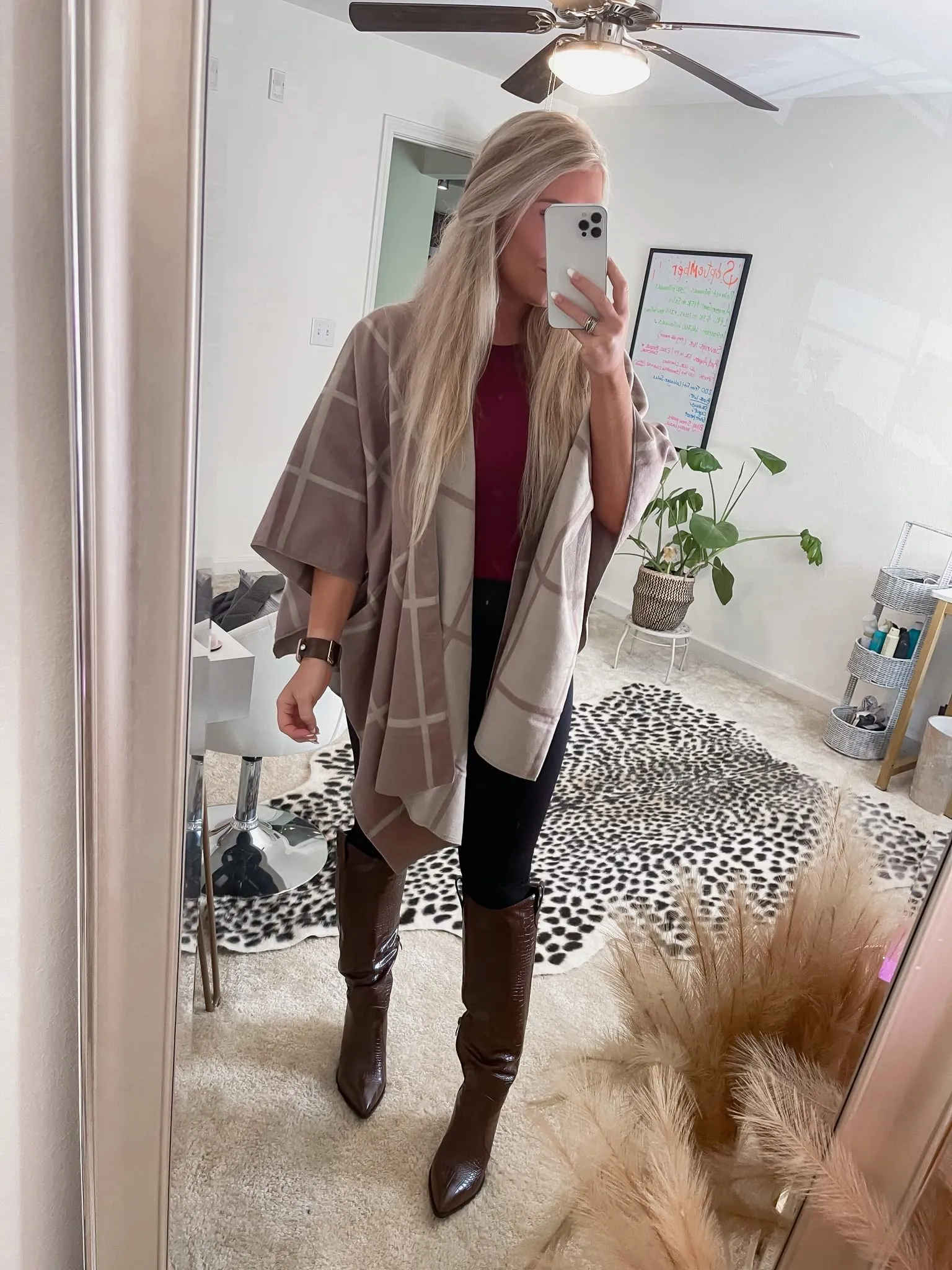 Moss Rose Women's Shawl Wrap Poncho Ruana Cape Open Front Cardigan Shawls for Fall Winter