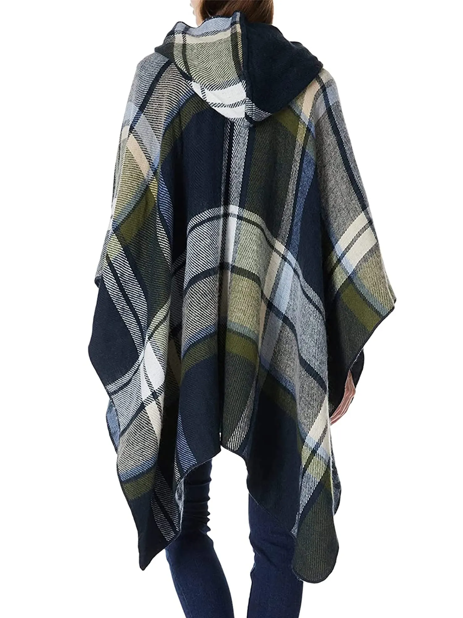 Moss Rose Women's Shawl Wrap Poncho Ruana Cape Open Front Cardigan Shawls for Fall Winter
