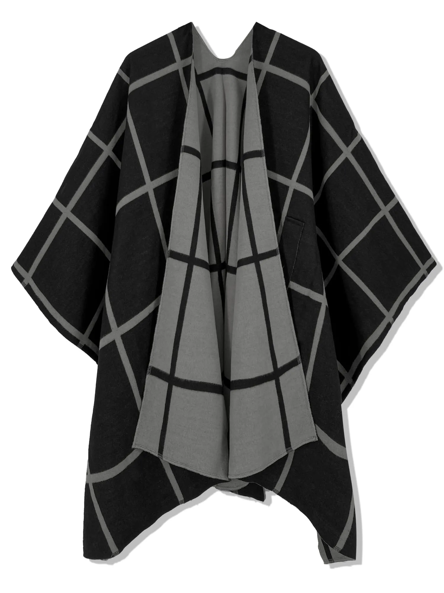 Moss Rose Women's Shawl Wrap Poncho Ruana Cape Open Front Cardigan Shawls for Fall Winter
