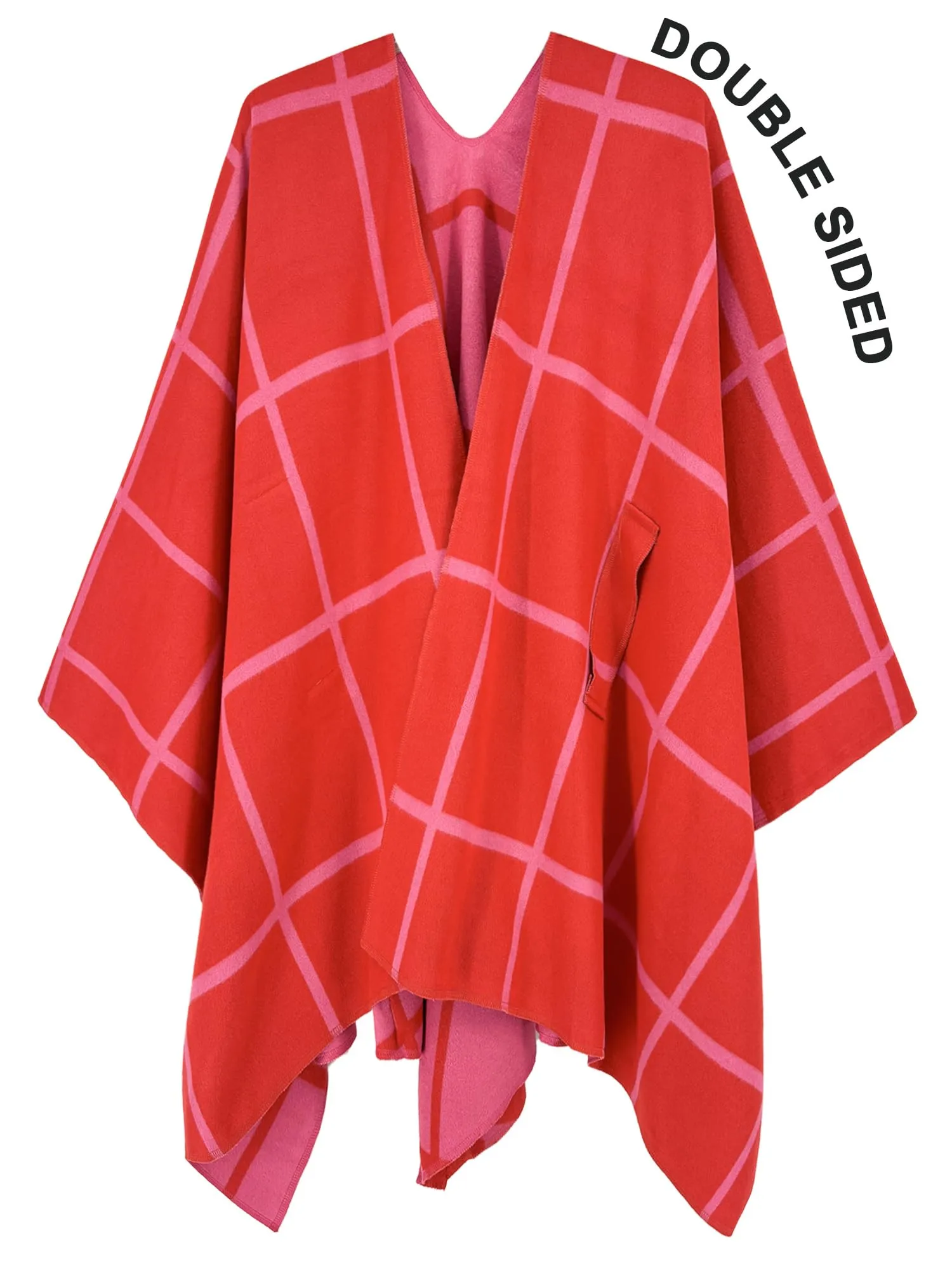 Moss Rose Women's Shawl Wrap Poncho Ruana Cape Open Front Cardigan Shawls for Fall Winter