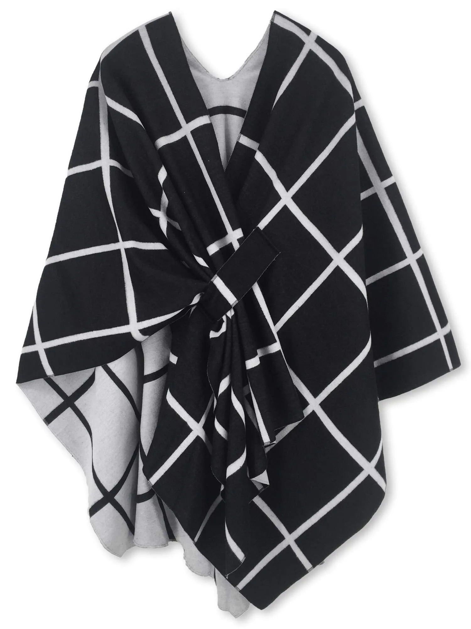 Moss Rose Women's Shawl Wrap Poncho Ruana Cape Open Front Cardigan Shawls for Fall Winter