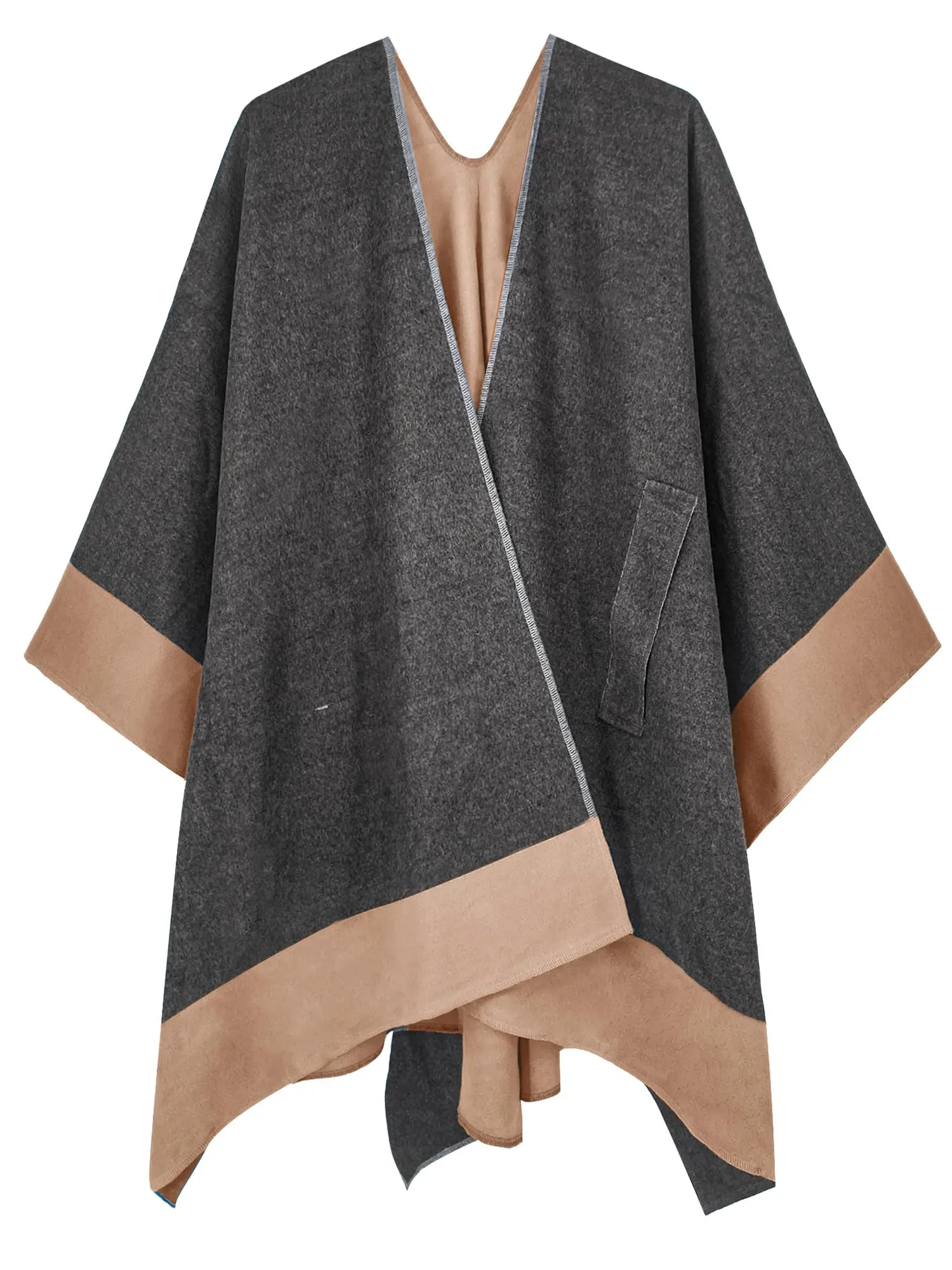 Moss Rose Women's Shawl Wrap Poncho Ruana Cape Open Front Cardigan Shawls for Fall Winter