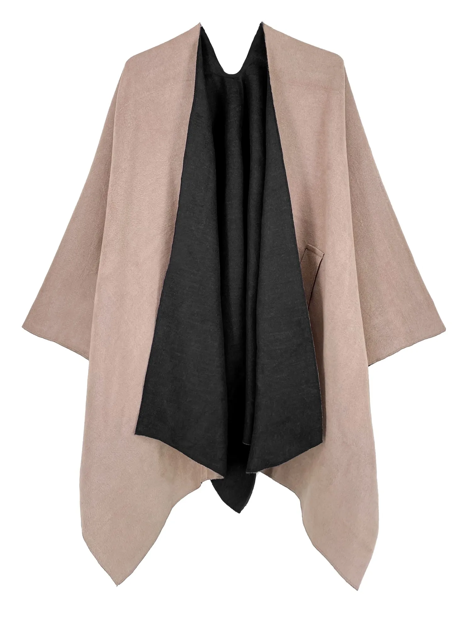 Moss Rose Women's Shawl Wrap Poncho Ruana Cape Open Front Cardigan Shawls for Fall Winter
