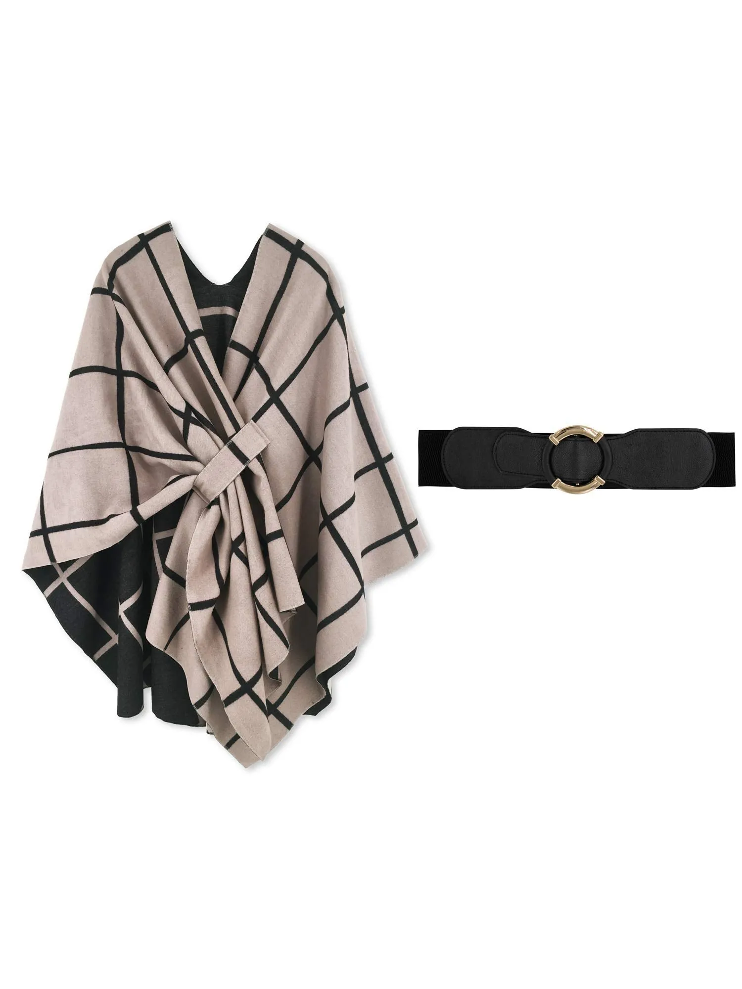 Moss Rose Women's Shawl Wrap Poncho Ruana Cape Open Front Cardigan Shawls for Fall Winter