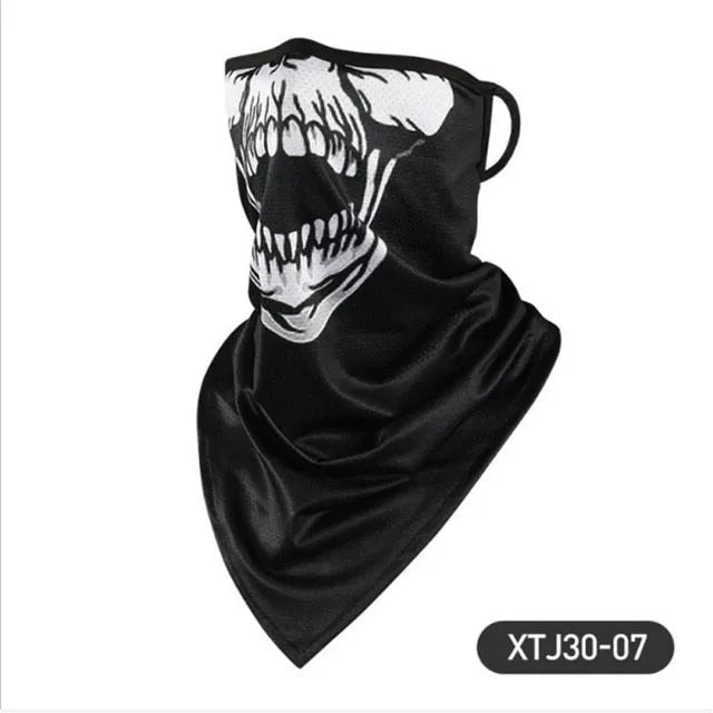Outdoor Scarf Mask Variety Turban Magic Scarves Face Mesh Headband Skull Neck Bandanas Men Women