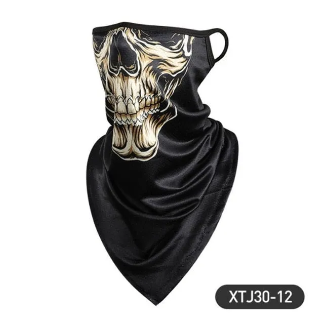 Outdoor Scarf Mask Variety Turban Magic Scarves Face Mesh Headband Skull Neck Bandanas Men Women