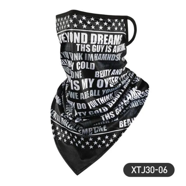 Outdoor Scarf Mask Variety Turban Magic Scarves Face Mesh Headband Skull Neck Bandanas Men Women