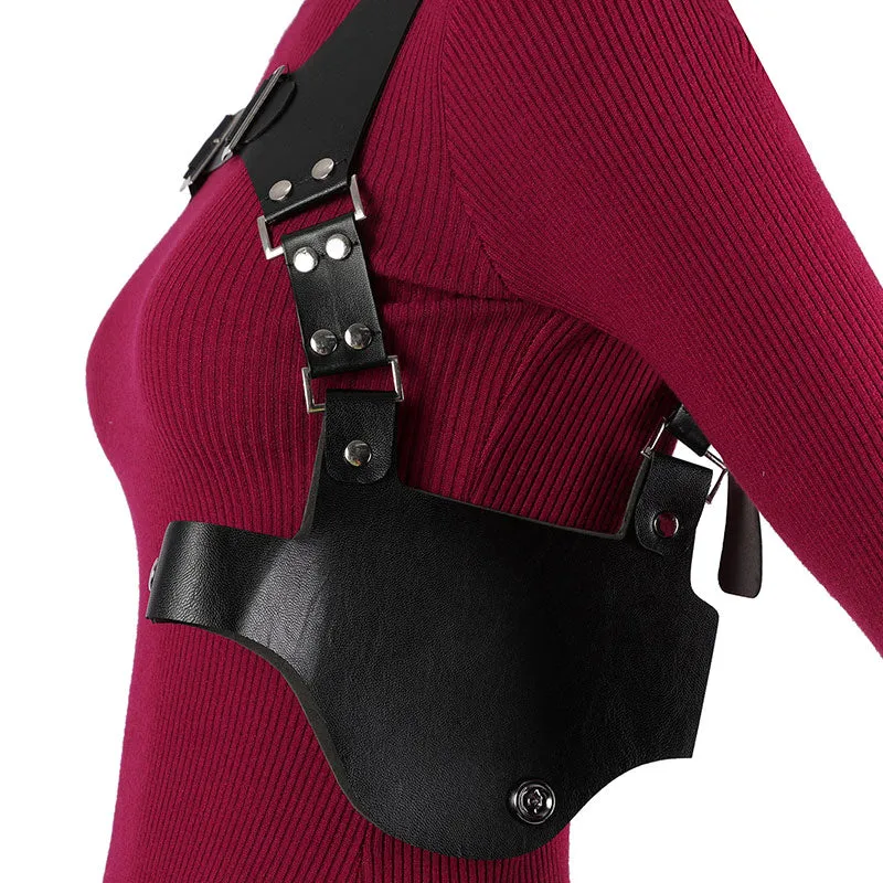 Resident Evil 4 Ada Wong Cosplay Outfit High Neck Form-Fitting Set