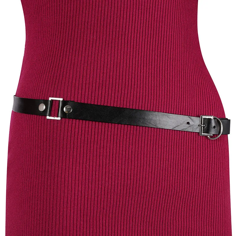 Resident Evil 4 Ada Wong Cosplay Outfit High Neck Form-Fitting Set