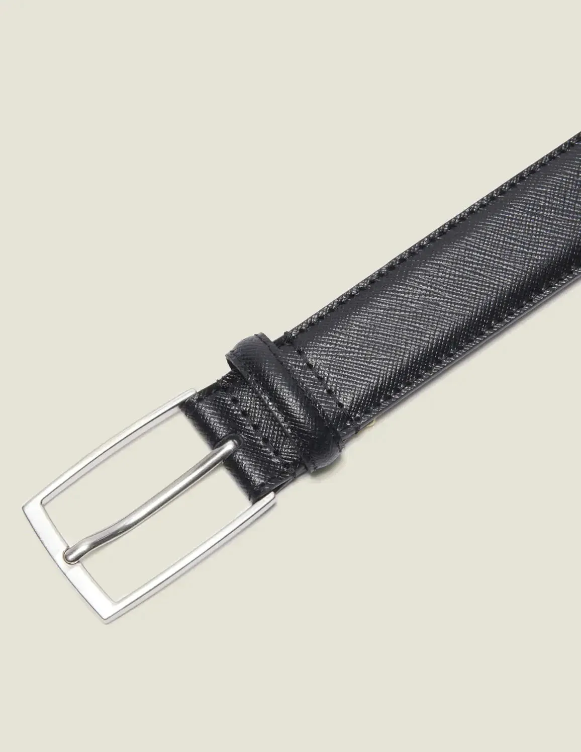 Saffiano Leather Belt