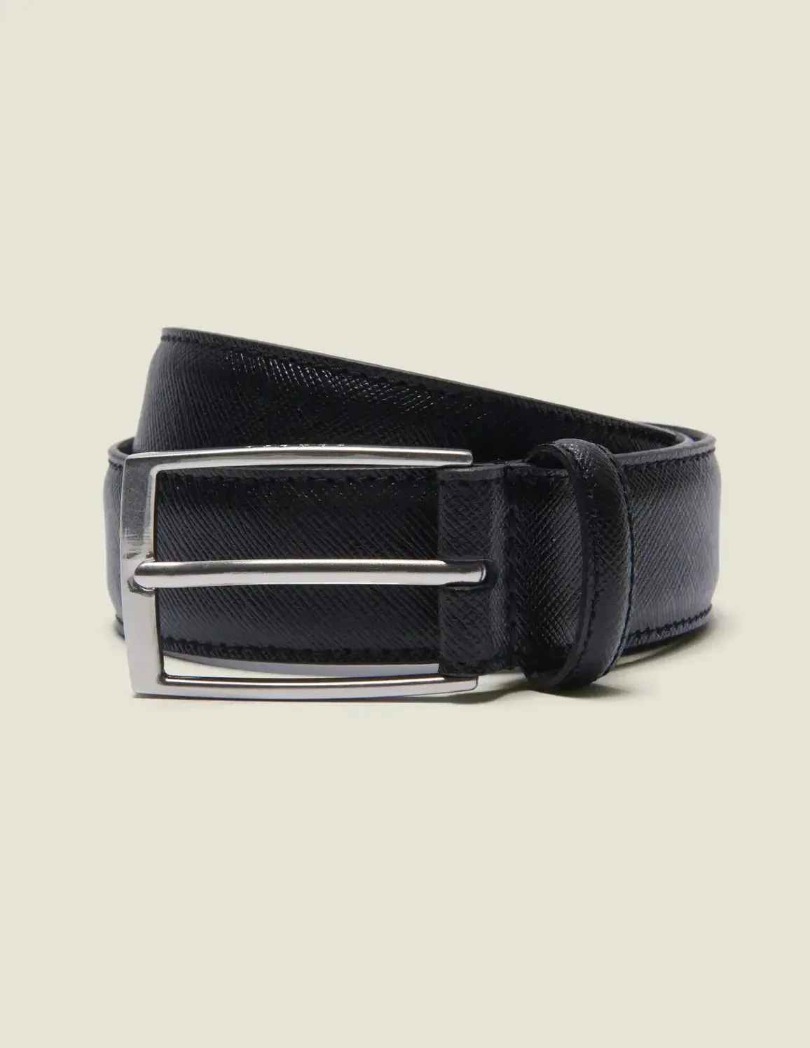 Saffiano Leather Belt