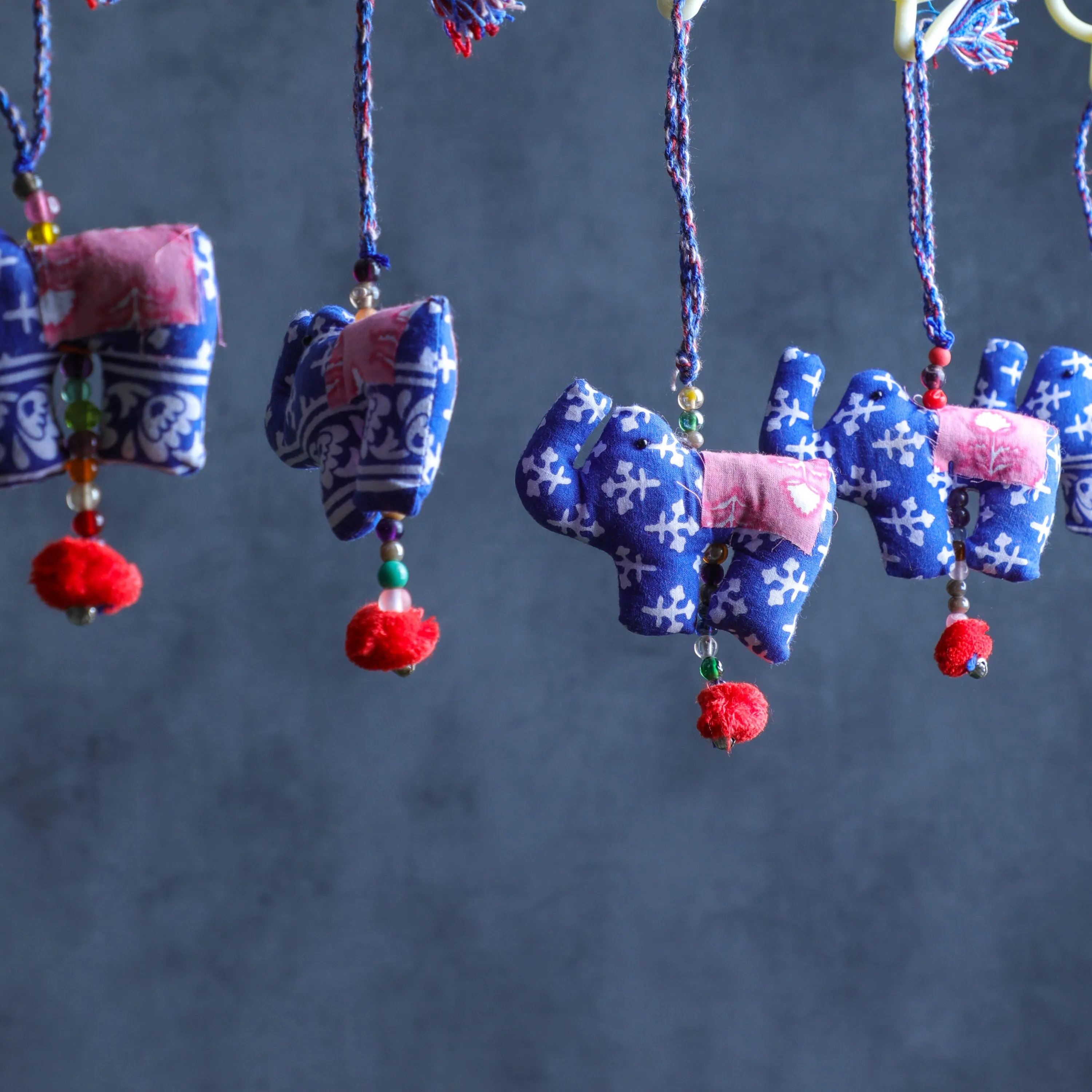 Stuffed Elephant Bag Charm