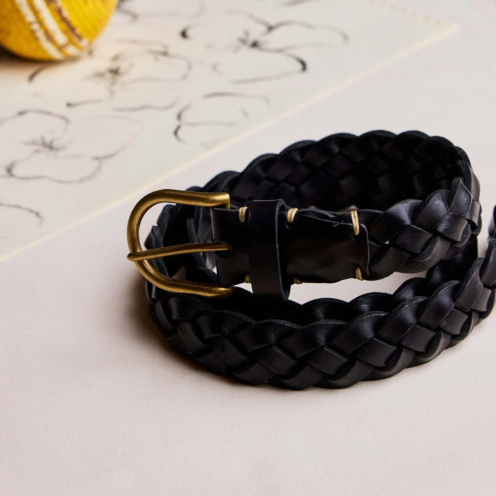 The Braided Belt in Black