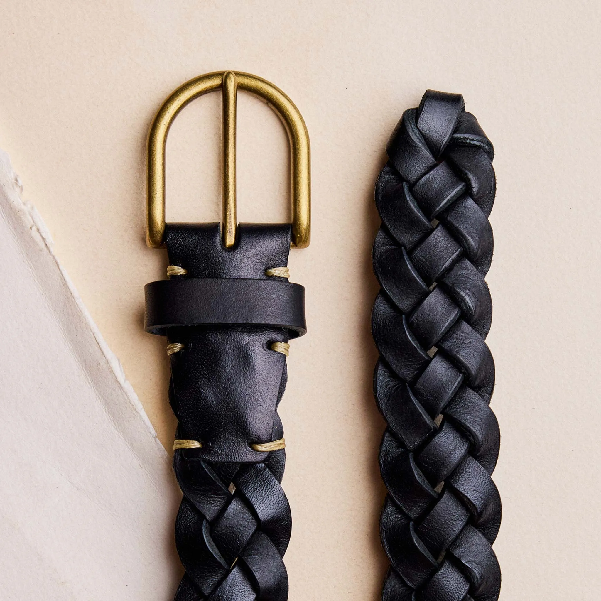 The Braided Belt in Black