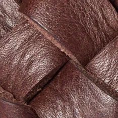 The Braided Belt in Dark Brown