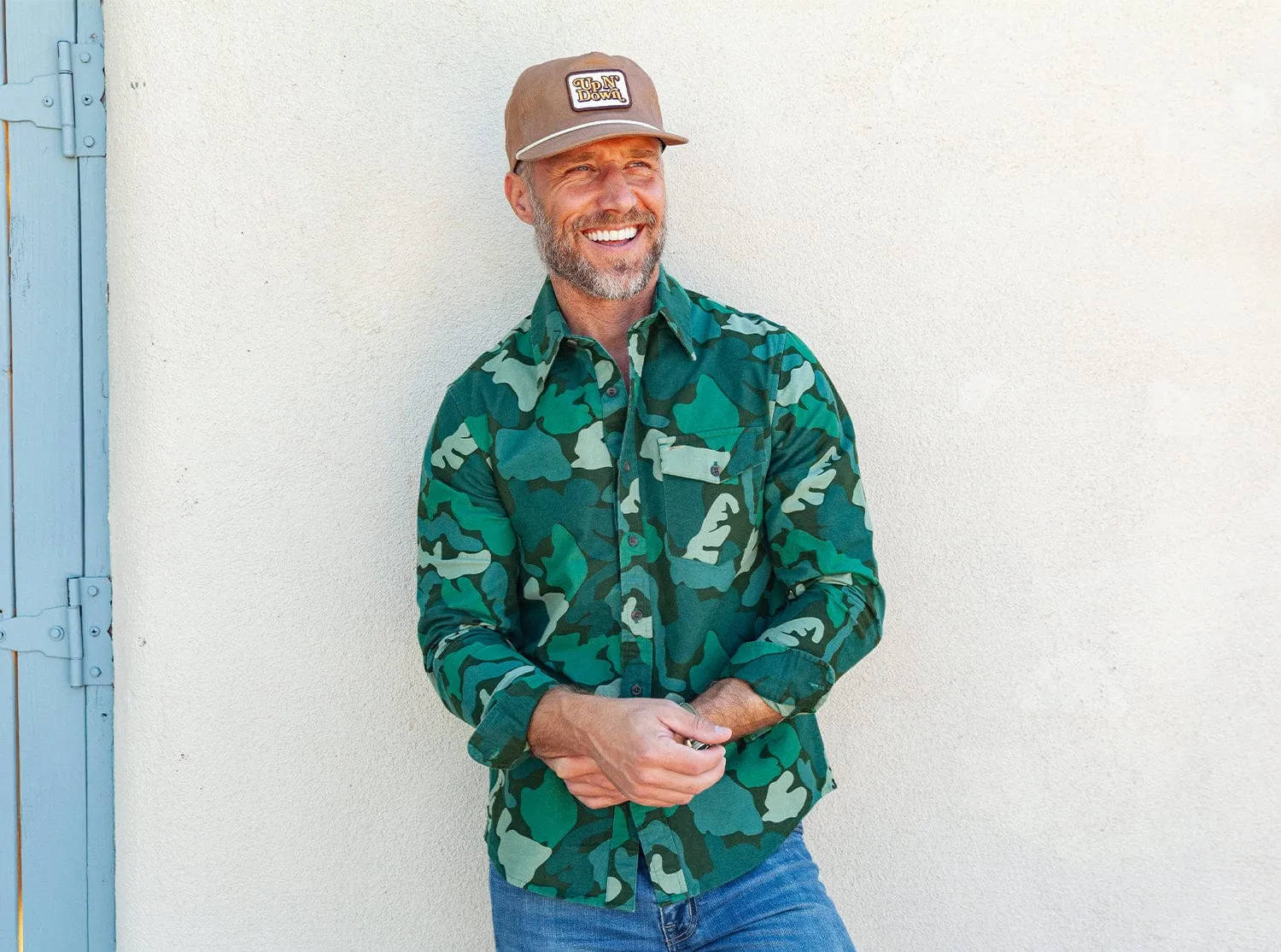 Throwback Hat - Up N' Down - Khaki