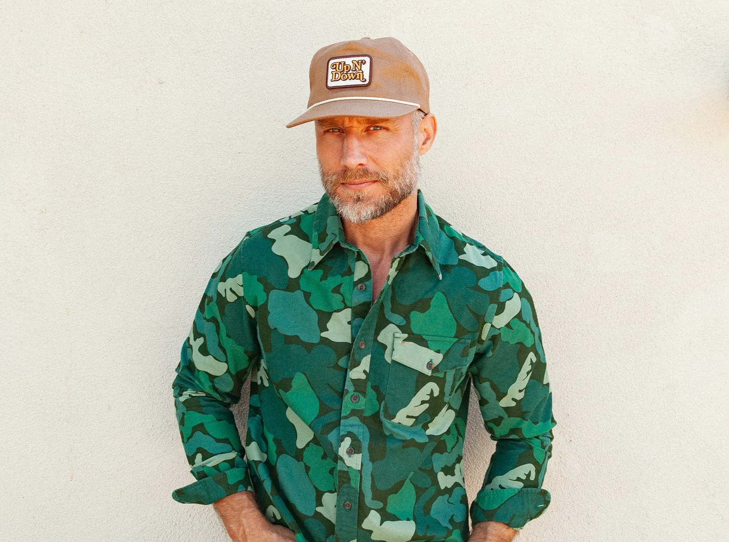 Throwback Hat - Up N' Down - Khaki