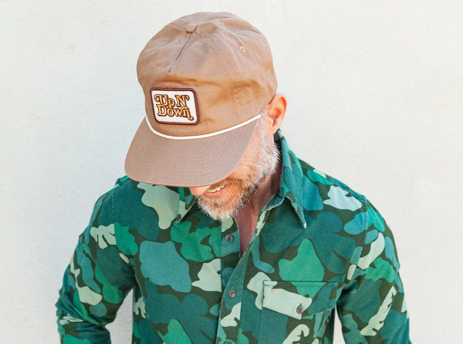Throwback Hat - Up N' Down - Khaki