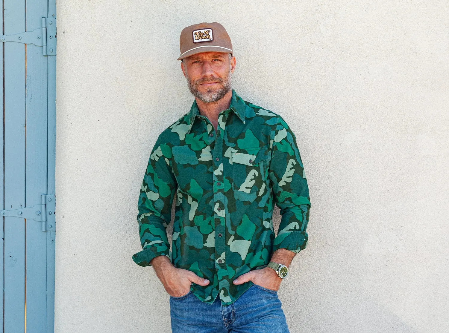 Throwback Hat - Up N' Down - Khaki